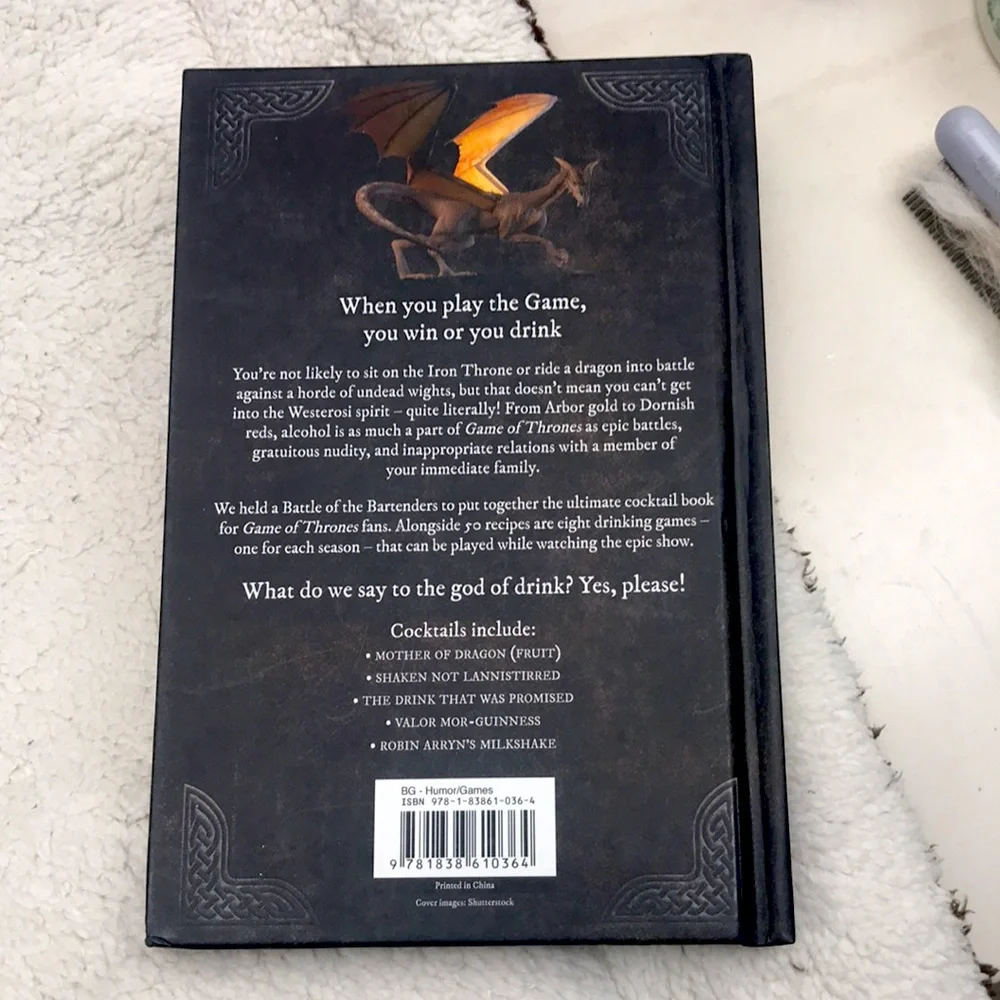 Gin of Thrones - Hardcover. NEW. 144 pp. Color illustrations & cocktail recipes.